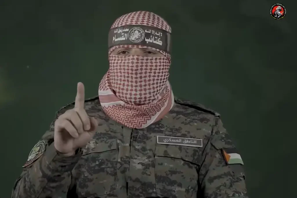 juru bicara sayap militer Hamas menyampaikan pernyataan terkait penolakan pelucutan senjata di Gaza.