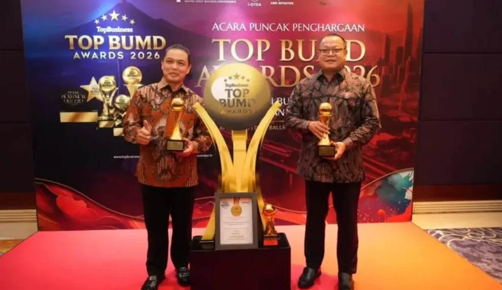 Gubernur Kalimantan Barat Ria Norsan saat menghadiri TOP BUMD Awards 2026 di Jakarta.