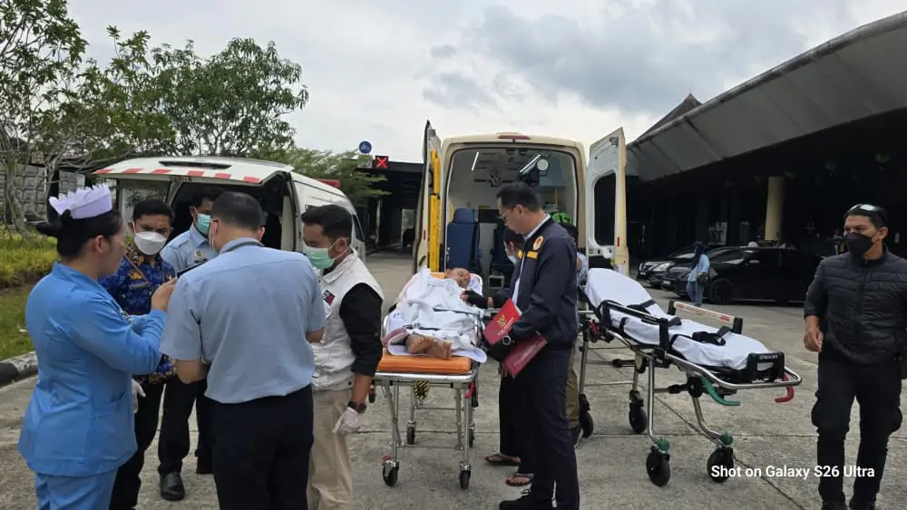 Proses repatriasi WNI dari Malaysia melalui PLBN Aruk Sambas.