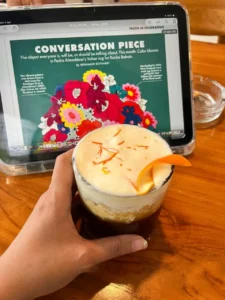 Minuman signature Mont Blanc di coffee shop Lokanoa Pontianak.