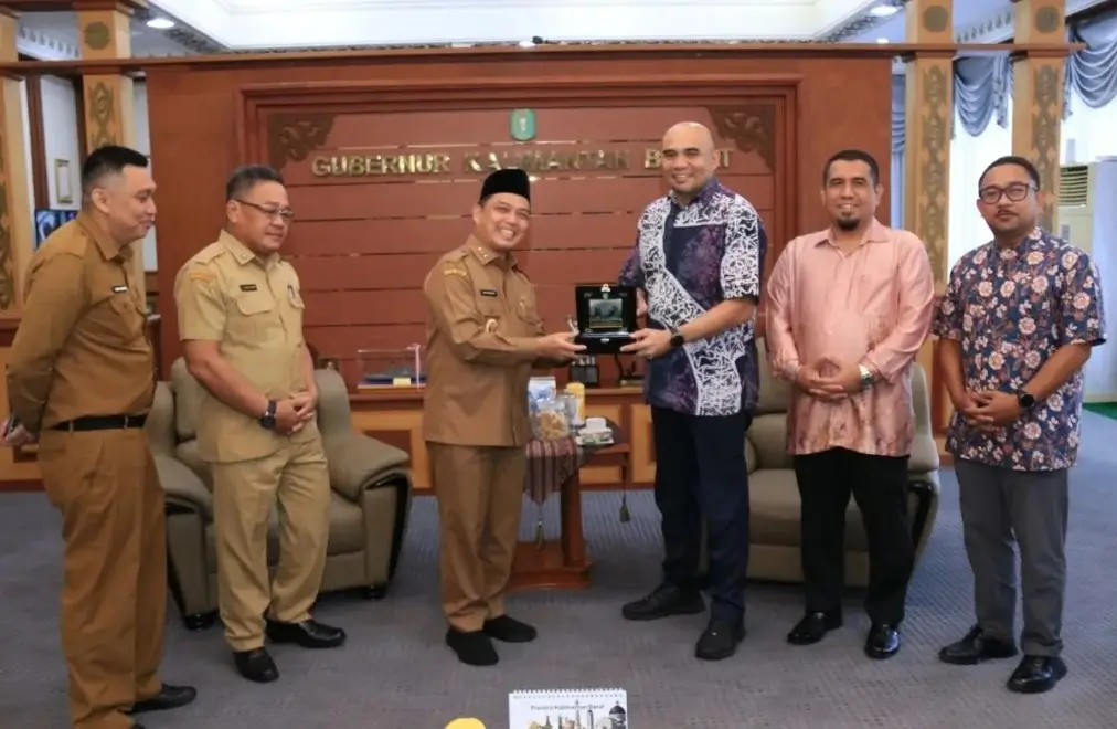 Gubernur Ria Norsan menerima delegasi Kedutaan Besar Malaysia di Pontianak.