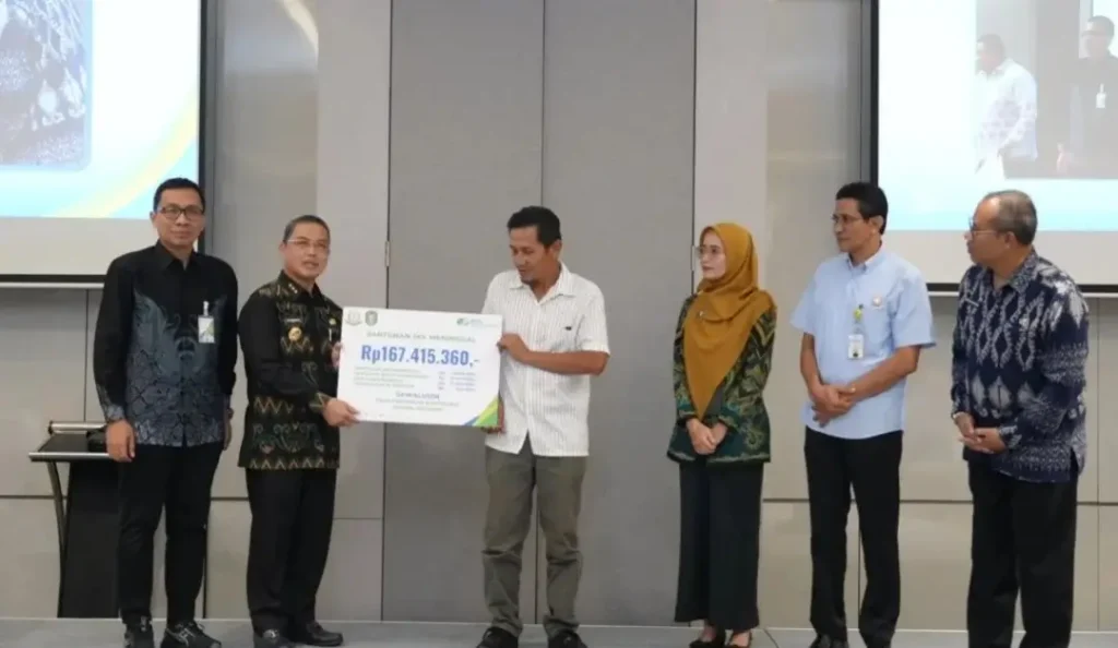 Gubernur Kalbar Ria Norsan usai penandatanganan MoU BPJS Ketenagakerjaan di Hotel Novotel Pontianak, (30/4/2026).