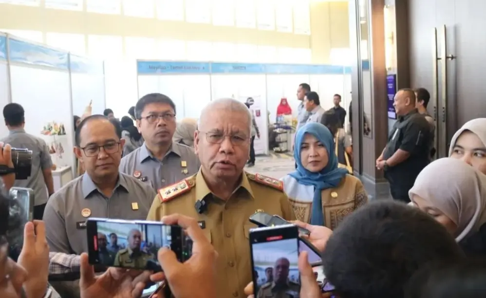 Sekda Kalbar Harisson usai sosialisasi KUHP dan KUHAP baru di Pontianak.