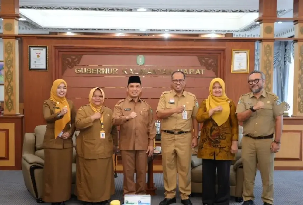 Gubernur Kalbar Ria Norsan menerima audiensi panitia Rakernas ARSADA 2026 di Pontianak,(26/5/2026).