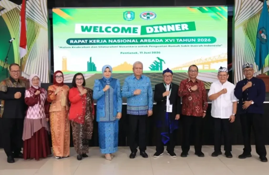 Sekda Kalimantan Barat Harisson saat menghadiri Rakernas XVI ARSADA 2026 di Pendopo Gubernur Kalbar, Pontianak.
