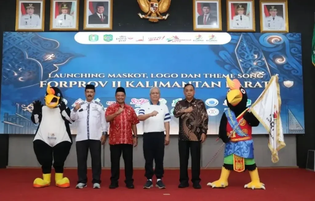 Peluncuran logo dan maskot FORPROV II Kalbar 2026 di Kota Singkawang yang melibatkan 22 INORGA.