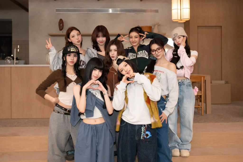 Girl group TWICE dengan lagu CHEER UP yang sukses menembus 600 juta views di YouTube.