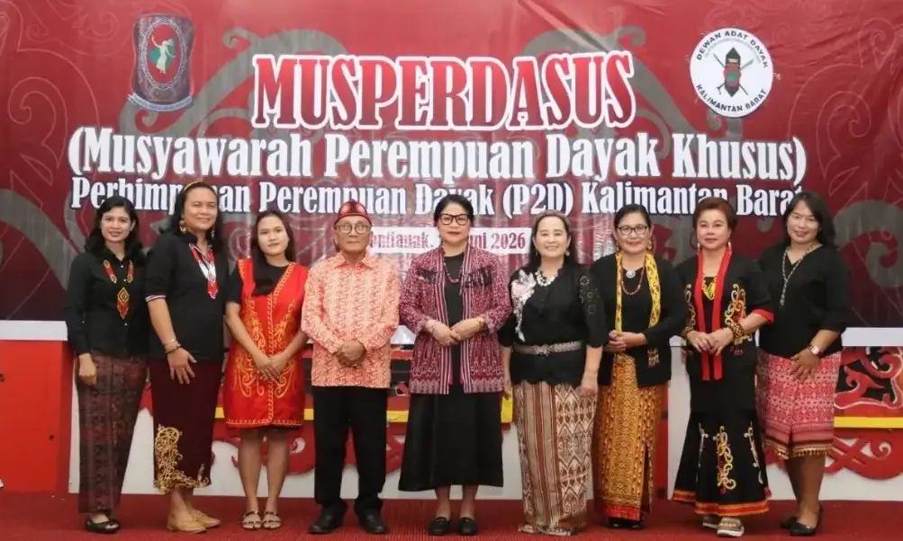 Musyawarah Perhimpunan Daerah Khusus (Musperdasus) P2D Kalimantan Barat di Pontianak yang dihadiri para perempuan Dayak.
