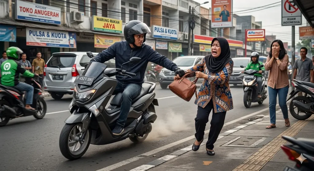 Ilustrasi - Pelaku penjambretan dengan modus pepet motor diamankan Satreskrim Polres Singkawang.