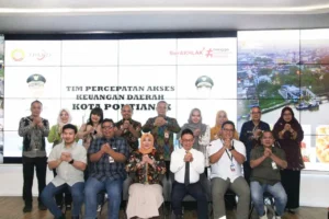 Wali Kota Pontianak Edi Rusdi Kamtono saat mengikuti asesmen TPAKD Award 2026 di Pontive Center, Jumat (31/7/2026) sore.