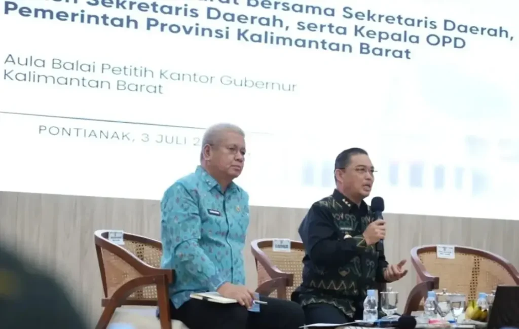 Gubernur Ria Norsan memimpin Coffee Morning bersama kepala perangkat daerah untuk membahas akselerasi pembangunan Kalbar.