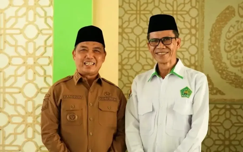 Gubernur Kalbar Ria Norsan menerima Rektor IAIN Pontianak Prof. Wajidi Sayadi membahas rencana alih status menjadi UIN.