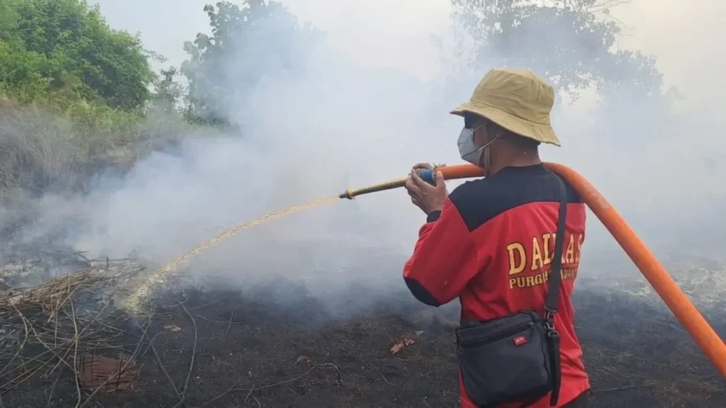 Polres Kubu Raya menangani enam laporan kebakaran hutan dan lahan dalam satu bulan.