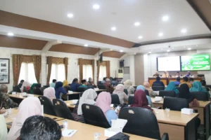 Rapat Koordinasi TKPKD Kota Pontianak di Aula Rohana Muthalib, Bapperida Pontianak, Kamis (6/8/2026).