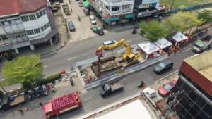 - Proyek kontruksi SPALD-T dimulai di Jalan Tanjungpura Pontianak, Selasa (18/8/2026).