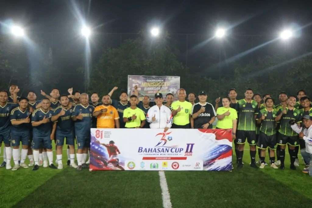 Wakil Wali Kota Pontianak Bahasan membuka Turnamen Mini Soccer Bahasan Cup Seri 2 di Lapangan Timur Arena, Pontianak.
