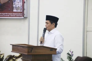 Wakil Wali Kota Pontianak Bahasan saat membuka Dialog Kebangsaan melalui Semangat Lintas Agama di Aula Rumah Dinas Wakil Wali Kota Pontianak, Rabu (26/8/2026).