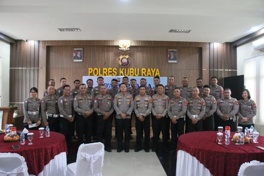 Kapolres Kubu Raya AKBP Rensa S. Aktadivia saat peringatan Hari Lalu Lintas Bhayangkara ke-71. (Foto: Res-KKR)