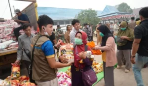Pasar murah bersubsidi bagi masyarakat Kabupaten Kayong Utara, Minggu (21/9/2026).