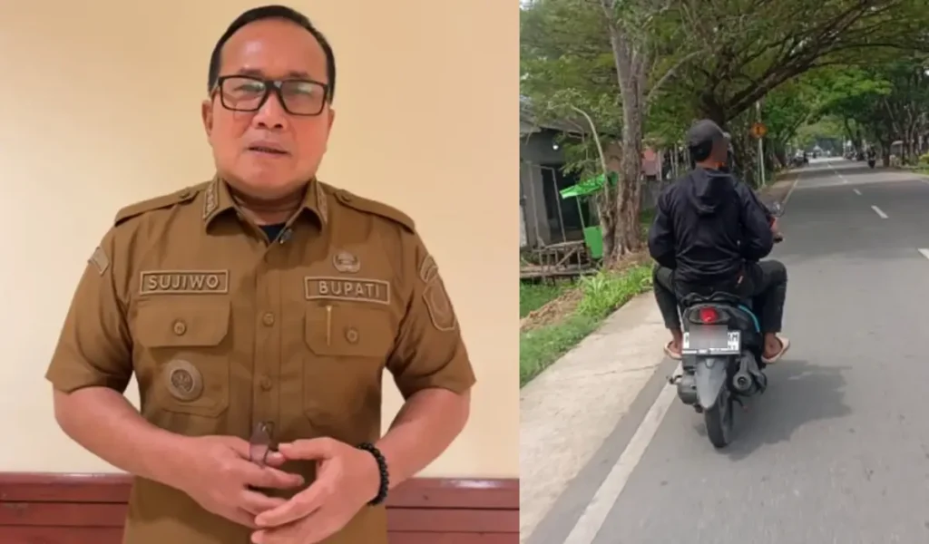 Bupati Kubu Raya Sujiwo merespons aksi pencegatan driver ojol di Rasau Jaya. (Foto: tiktok.com/@driver.supadio - instagram.com/sujiwo99)