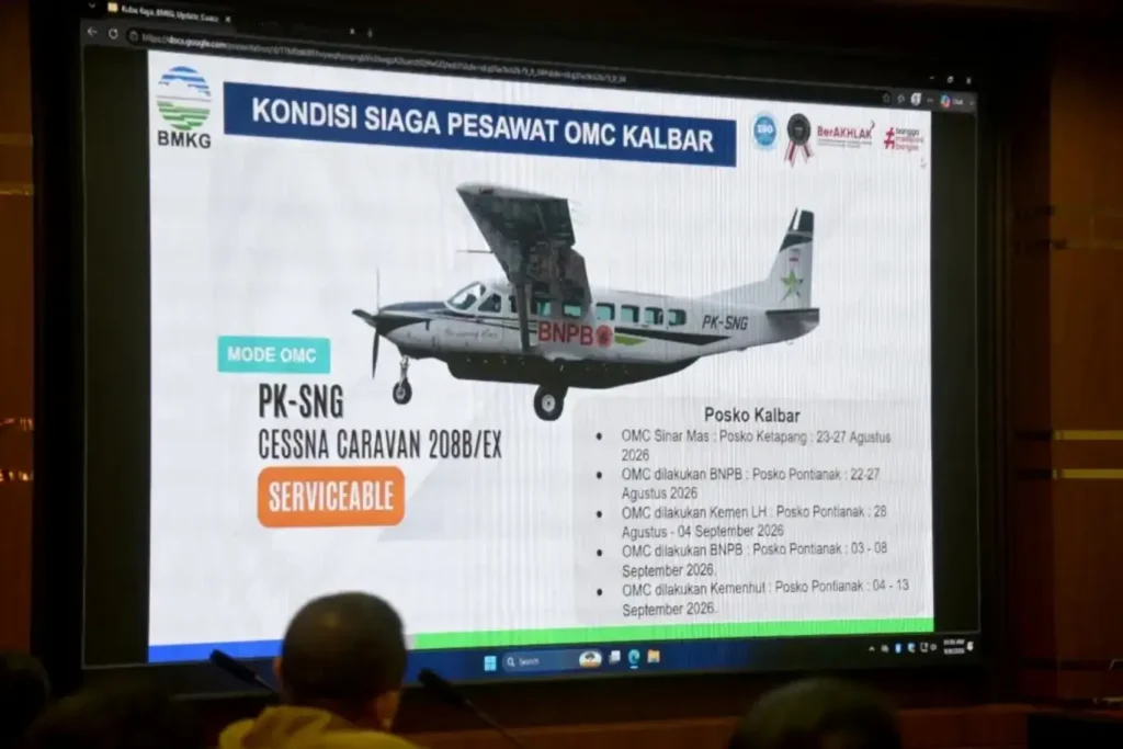 Sekda Kubu Raya Yusran Anizam memimpin rapat evaluasi kebencanaan terkait karhutla dan kekeringan. (Prokopim KKR)