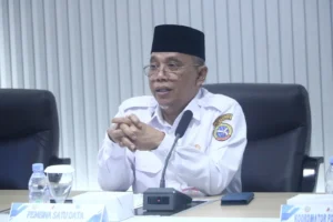 Sekda Kota Pontianak Amirullah saat menyampaikan penguatan Satu Data dan Satu Peta Kota Pontianak, Rabu (23/9/2026).