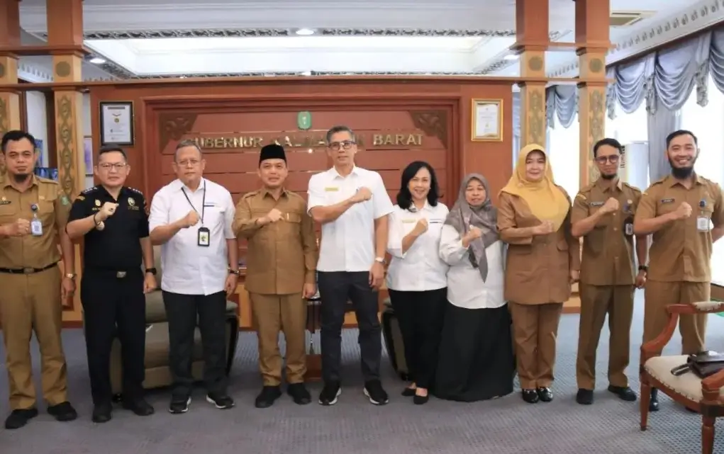 Gubernur Kalimantan Barat Ria Norsan menerima audiensi pimpinan Kemenkeu wilayah Kalbar di Pontianak.