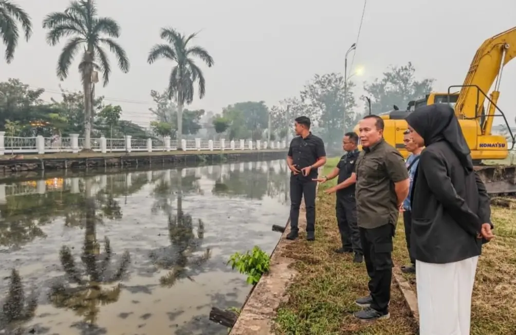 Waduk Taman Makam Pahlawan Kubu Raya disiapkan sebagai sumber air alternatif saat kemarau. (Prokopim KKR)