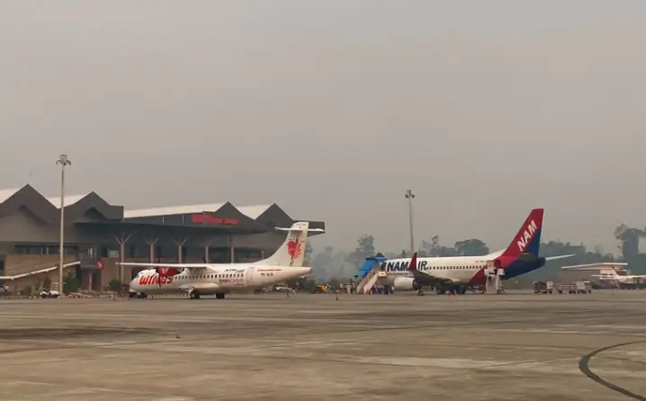 Kabut asap akibat karhutla mengganggu jarak pandang dan operasional penerbangan di sejumlah Bandara. (Foto: Kemenhub)