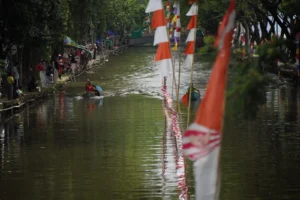 Lomba Sampan di kawasan Sungai Jawi, Sabtu (31/10/2026).