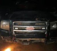 kecelakaan antara sepeda motor dan mobil Ford di Jalan Batang Tarang–Tayan Hulu, Sanggau.