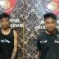 Polisi mengamankan dua terduga pelaku pembobolan rumah di Kecamatan Sekayam, Kabupaten Sanggau, beserta sejumlah barang bukti. (Foto: Res-Sgu)