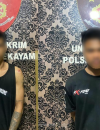Polisi mengamankan dua terduga pelaku pembobolan rumah di Kecamatan Sekayam, Kabupaten Sanggau, beserta sejumlah barang bukti. (Foto: Res-Sgu)