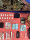 Barang bukti sabu seberat 63,68 gram, tujuh butir pil ekstasi, dan sejumlah barang lainnya yang disita Polres Sanggau dalam pengungkapan kasus narkoba di Kembayan. (foto: res-Sgu)