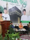 Sekda Kalbar Harisson saat melepas CJH Kloter 14 di Asrama Haji Pontianak.