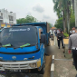 Kecelakaan mobil Toyota dan sepeda motor Yamaha Freego di Jalan Jenderal Sudirman, depan Balai Betomu Sanggau, yang menewaskan pengendara lansia. (foto: Res-Sgu)