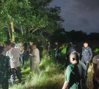 Lokasi penemuan pria gantung diri di kawasan Jalan Pasar Baru Singkawang.