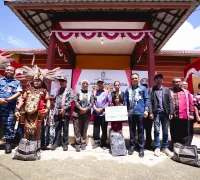 Program Gema Membangun Desa di Desa Sambora Kabupaten Mempawah dengan layanan publik gratis dari Pemprov Kalbar.