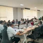 Rapat koordinasi pembahasan rencana pembangunan Jalan Tol Supadio menuju Pelabuhan Kijing di Kantor Bapperida Kalbar.