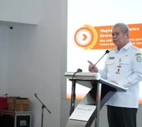 Sekda Kalbar Harisson membuka FGD Persiapan Sensus Ekonomi 2026 di Hotel Mercure Pontianak. (MC Kalbar)