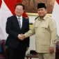 Presiden Prabowo Subianto menerima Menteri Keamanan Tiongkok Chen Yi Xin di Istana Negara Jakarta.