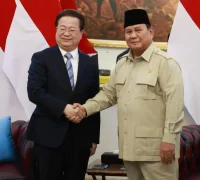 Presiden Prabowo Subianto menerima Menteri Keamanan Tiongkok Chen Yi Xin di Istana Negara Jakarta.