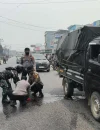 Kecelakaan truk tangki dan dua sepeda motor di Jalan Raya Sosok–Sanggau, Kecamatan Tayan Hulu, Sanggau. (Foto: Res-Sgu)