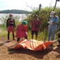 Tim gabungan mengevakuasi jasad warga Desa Sungai Alai yang ditemukan di Sungai Kapuas Kabupaten Sanggau.