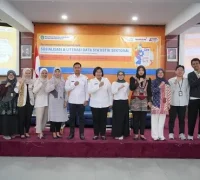 Peserta mengikuti sosialisasi dan literasi data statistik sektoral yang digelar Dinas Kominfo Kalbar di Aula Fakultas Teknik UNTAN. (MC Kalbar)