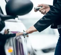 Ilustrasi sistem engine immobilizer pada mobil untuk mencegah pencurian kendaraan. (freepik.com/nensuria)