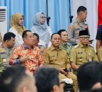 Wagub Kalbar Krisantus Kurniawan saat menghadiri rapat koordinasi penanggulangan puncak karhutla 2026 di Jakarta.