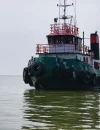 Kapal tunda yang ditahan Maritim Malaysia di perairan Bintulu karena diduga beroperasi tanpa jangkar. (Foto: facebook.com/maritimmalaysia)