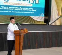 Gubernur Kalimantan Barat Ria Norsan menutup Muswil Ke-6 DMI dan menyerukan persatuan umat di Pendopo Gubernur.