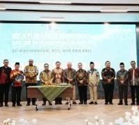 Gubernur Kalbar Ria Norsan hadir di acara HUT KAHMI ke-59 di IKN. (MC Kalbar)